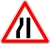 Road Narrows (left sides)